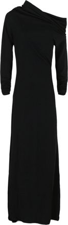Ferragamo Long Sleeve Off-The-Shoulder Gown