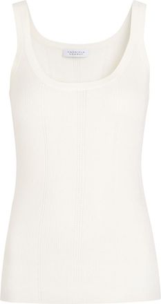 Gabriela Hearst Lucy Pointelle Wool Tank - Ivory - S (UK8-10 / S)