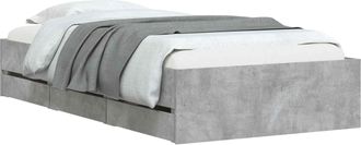 vidaXL Estructura De Cama Con Almacenamiento Con Caj&oacute;n Sonoma Gris Vidaxl