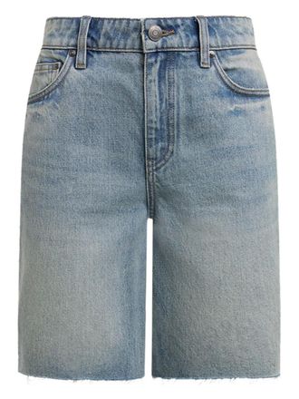 12 Storeez frayed-edge denim shorts - Blue