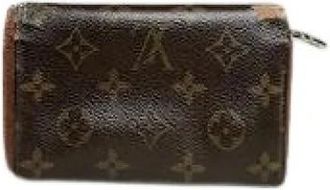 Louis Vuitton Pre-owned Leren Portemonnee - Dames - Vintage Accessoires - Bruin - ONE Size - Leer - Vintage