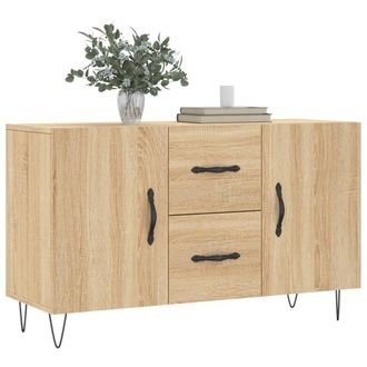 Berkfield Home Sideboard Sonoma Oak 100x36x60 cm Engineered Wood in Light Tan | Size: 100 x 36 x 60 cm