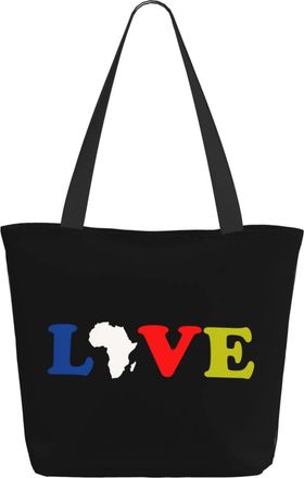 AOOEDM Africa Love Ladies Shopping Bag 13x11x7in.The Perfect ValentineS Day Gift.It Is The Best ValentineS Day Gift For Mom, Daughter, Wife,Etc
