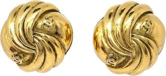 Chanel Orecchini a bottone 1990-2000 - Oro