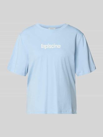 Selected Regular Fit T-Shirt aus reiner Baumwolle Modell MACY in Hellblau, Gr&ouml;&szlig;e XL