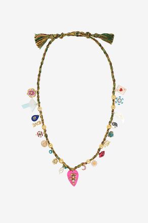 Monoki Kordelhalskette Grigri Joy Mushroom