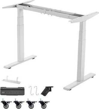 OEM Estructura De Mesa Elevable, Doble Motor, Altura Ajustable 60-125 Cm Longitud 101-180 Cm, Marco De Escritorio Elevable El&eacute;ctrico, Patas De Mesa Con Co