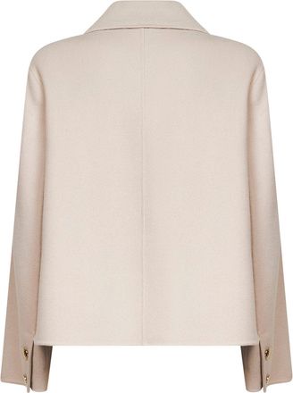 Max Mara Womens Jacket Smmsorriso Double-Faced Wool Beige Virgin