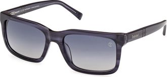 Timberland TB00021 Polarized 90D Mens Sunglasses Blue Size 57