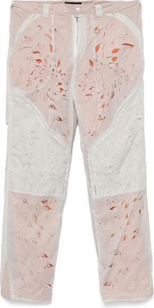 Juntae Kim Pantaloni con dettaglio a laser - Grigio