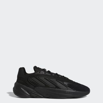 adidas Originals ADIDAS Originals Unisex Ozelia Shoes - Black/Dark Grey Leather - Size UK 11