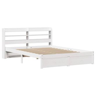 Berkfield Home Beautiful Bed Frame with Headboard without Mattress White 140x200 cm