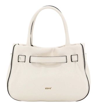 Abro handbag cross body bag Leather Dalia Hand Bag Jill Beige creme-white