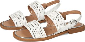 Aerosoles Carole Womens Sandals White Perf Faux Leather : 5.5 M