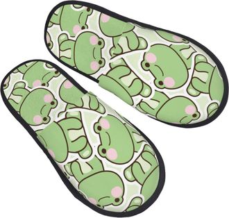 Generic Cute Frog Unisex House Slippers Non-Slip Slippers Breathable Shoes For Winter Outdoor Indoor M