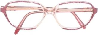 Saint Laurent Pre-owned Acetate sunglasses - Dames - Vintage Accessoires - Rood - ONE Size - Vintage