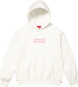 SUPREME Felpa con logo e cappuccio - Bianco