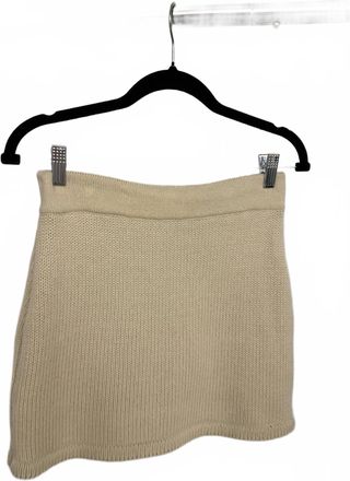MARIA PAVAN Womens Knit Mini Skirt In Cream