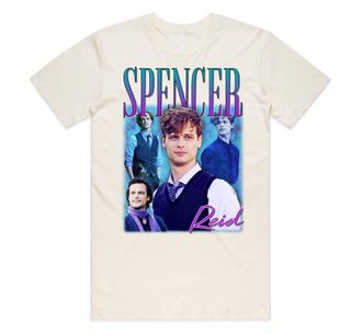 Sanfran Clothing Spencer Reid Homage Top Film Movie Retro 90s Actor Gift Unisex T-Shirt Extra Large/Natural