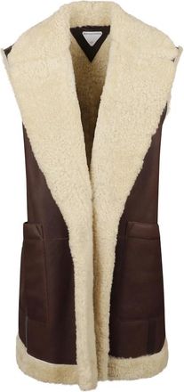 Bottega Veneta Vesten - Dames - Bodywarmers - Bruin - XS - Jassen