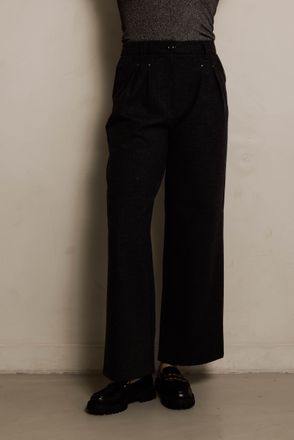 Zhrill Stoffhose ZHRILL ZHSINNA, Damen, Gr. 27, N-Gr, grau, Web, Obermaterial: 65% Polyester, 30% Viskose, 5% Elasthan, meliert, unifarben, kn&ouml;chellang, Hose