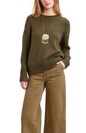 La Ligne Solid Marina Sweater in Olive at Nordstrom, Size X-Small
