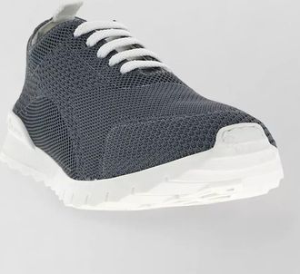 Kiton fits sneakers round toe knit upper