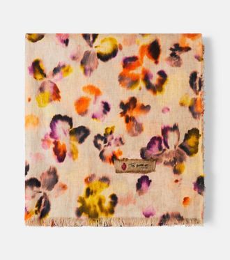 Lyria Firmamento floral linen blanket