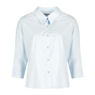 Silvian Heach Blouses & Hemden - Dames - Blouses & Shirts - Blauw - Maat: XS Katoen