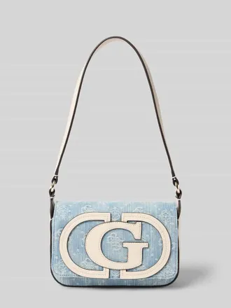 Guess Shoulder Bag mit Logo-Detail Modell Ruby in Jeansblau, Gr&ouml;&szlig;e 1