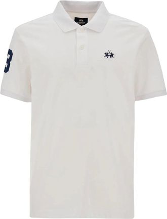La Martina Tops, Heren, Wit, L, Polo Shirts