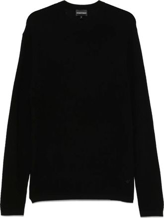 Emporio Armani Maglione con trama in rilievo - Nero