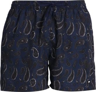 BOSS paisley-print drawstring swim shorts - men - Recycled Polyester/Recycled Polyester - S - Blue