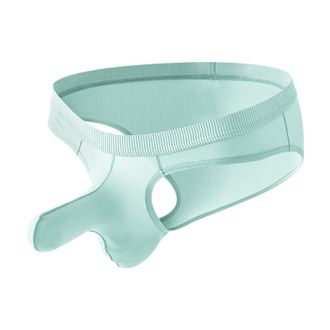 Generic Mens Elephant Trunk Brief Underwear with Contour Pouch Low Rise Soft Slutty Bulge Enhancement Jockstrap Male Workout Ice Silk Sexy Cheeky Underwear Br