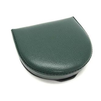 Valextra Green Leather Coin Purse/Coin Case (Pre-Owned)