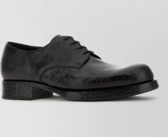 Prada leather lace-up shoes