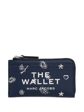 Marc Jacobs Portafoglio bandana in pelle con zip - Blu