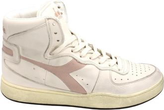 Diadora Vintage Basketbalsneakers - Heren - Sneakers - Wit - 45 EU - Katoen - Schoenen
