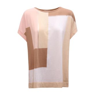 KANGRA T-Shirts, female, Beige, Size: XL Barchetta Smanicata