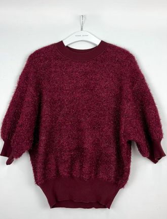 Dear John Denim Womens Maleni Crewneck Sweater In Cherry Laquer