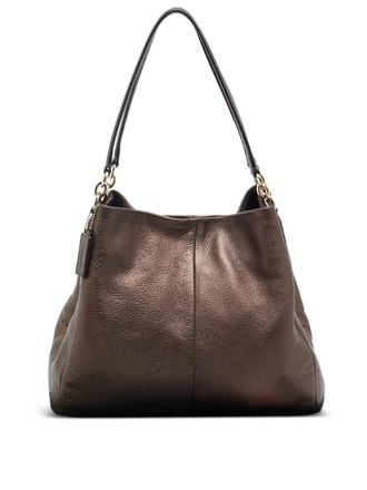 Coach Madison Phoebe leather shoulder bag - women - Calf Leather - One Size - Brown