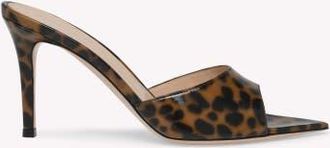 Gianvito Rossi Elle 85 Mules in Brown Nappa at Nordstrom, Size 40.5
