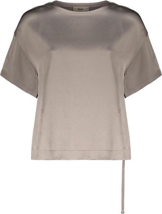 Herno Elegante Blouse - Dames - Blouses - Beige - M - Leer - Overhemden