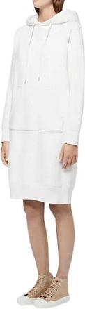 Mackintosh White Cotton Hooded Sweatshirt Dress Size XS