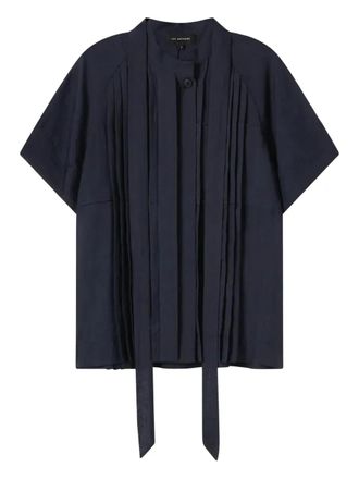 Lee Mathews Anita pleated shirt - Blue