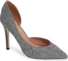 Halogen Autumn Pump in Grey Herringbone Fabric at Nordstrom Rack, Size 6.5