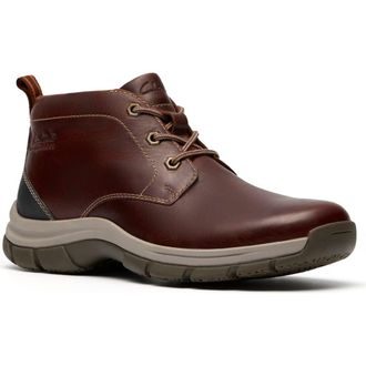 Clarks Walpath Waterproof Chukka Boot in Brown Leather at Nordstrom Rack, Size 8
