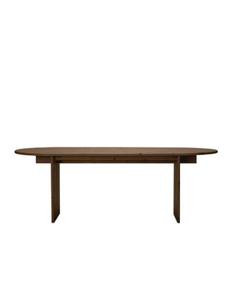 Hannun Mesa de comedor de madera de abeto en color marr&oacute;n, 160cm