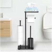 OEM Portarrollos De Papel Higi&eacute;nico De Acero Inoxidable Zvd, De Pie, Con Cepillo Para Inodoro, No Requiere Perforaci&oacute;n, Portarrollos De Papel Higi&eacute;nico - 