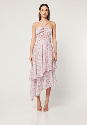 Elliatt Mirer Ruffle Midi Dress